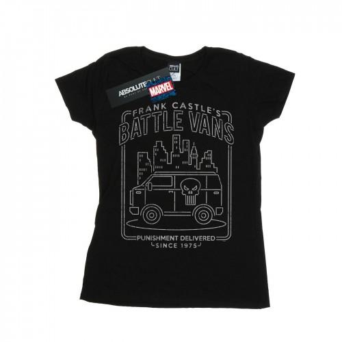 Marvel Womens/Ladies The Punisher Frank Castle´s Battle Vans Cotton T-Shirt