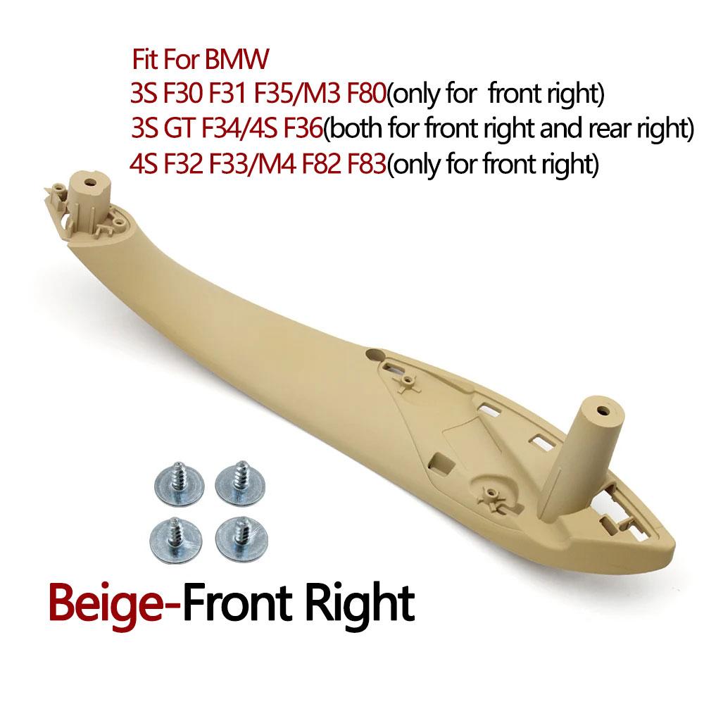 Car Interior Door Pull Handle Inside Panel Trim For BMW 3 4 Series M3 M4 F30 F80 F31 F32 F33 F34 F35 F36 F82 2013-2018