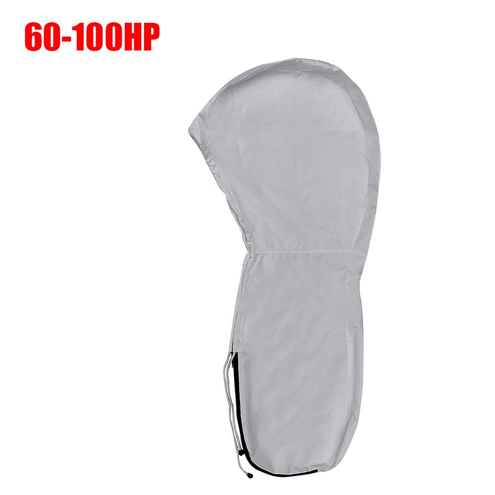 Чехлы для моторов тяжелых двигателей, протектор для лодки 420D, серый, 30-150 л.с., водонепроницаемый, полный, чехол для подвесного двигателя, солнцезащитный козырек, защита от царапин