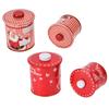 2PCS Christmas Jar with Lid Gift Candy Storage Jar Tinplate Sealed Storage Canister for Biscuits Sna
