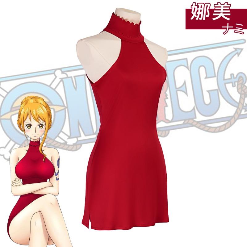 Косплей костюм Нами из One Piece, платье Нами из команды Соломенной Шляпы для плавания, костюм для косплея на Хэллоуин, анимационный костюм