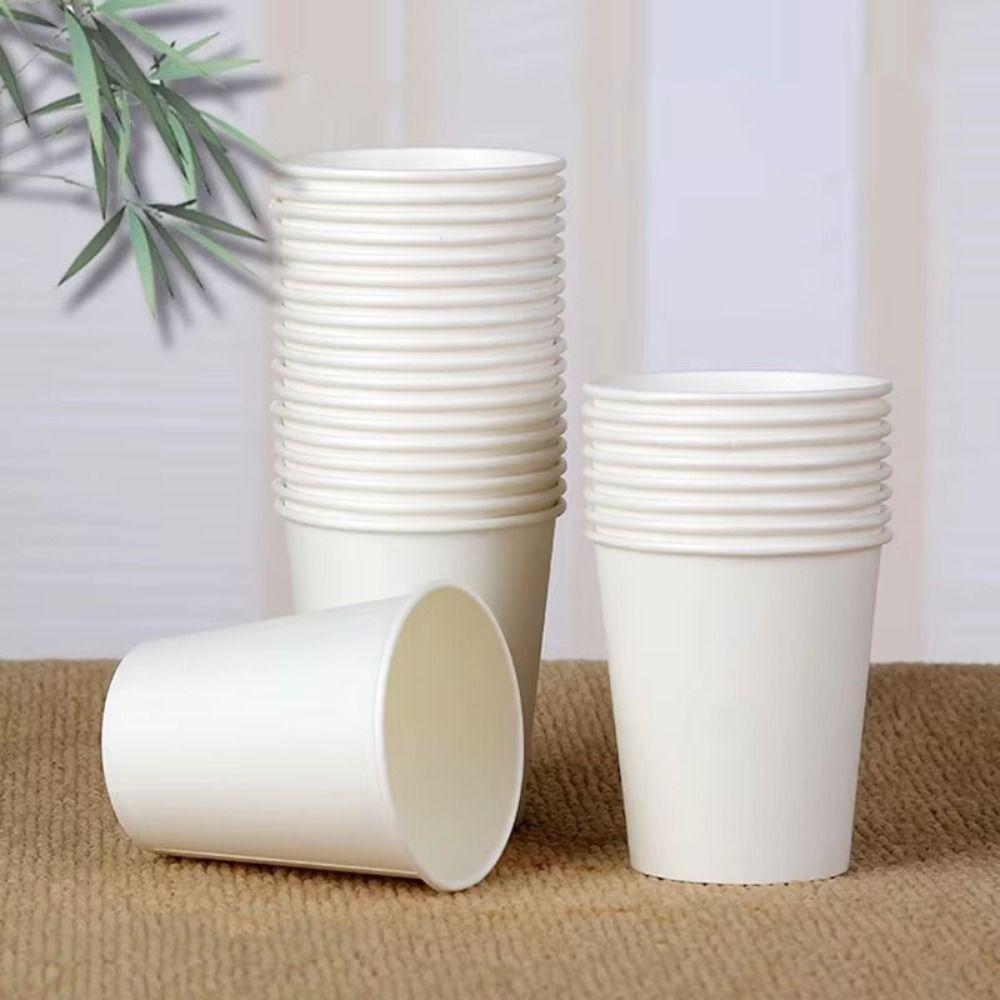 200Pcs 30/60/120/200ml Tasting Cup Thickened Paper Cup Set Disposable Paper Cup  Party Supplies