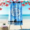 Olympique de Marseille Print Beach Towel, Large Soft Quick Dry Towel for Beach Camping Swimming