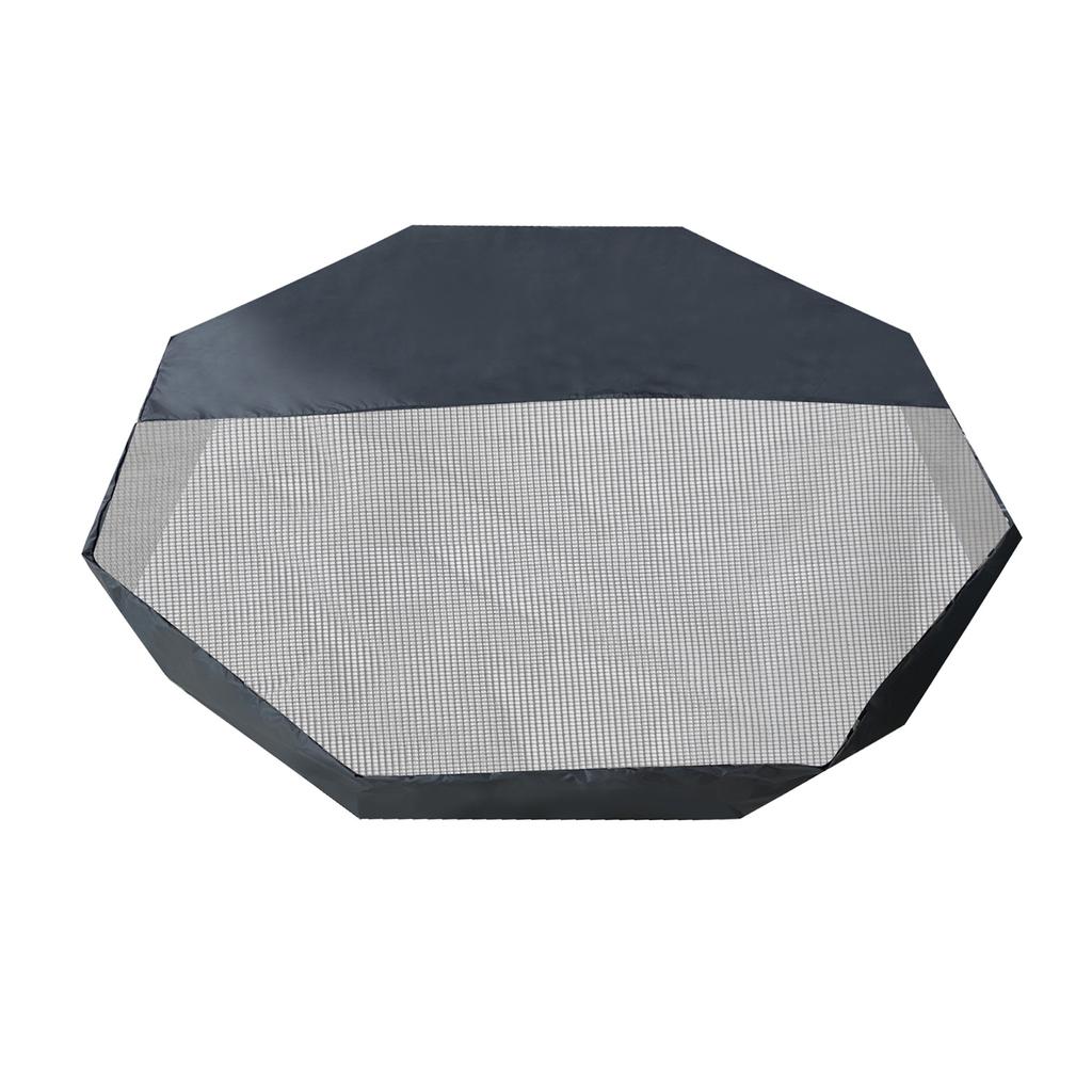 24-дюймовый манеж для домашних животных, 8 панелей, восьмиугольный забор для домашних животных, сетчатый чехол для манежа для собак, солнцезащитный козырек