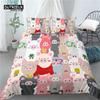 Home Living Luxury 3D Cartoon Pig Print 2/3Pcs Comfortable Duvet Cover PillowCase Bedding Set Queen and King AU/EU/US Size