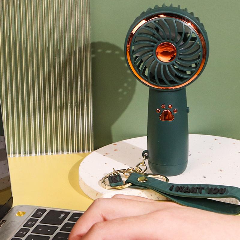 Летний мини-вентилятор Милый мультяшный портативный USB-зарядка Ручной вентилятор Студенческий уличный вентилятор Охлаждающий электрический вентилятор Уличные вентиляторы