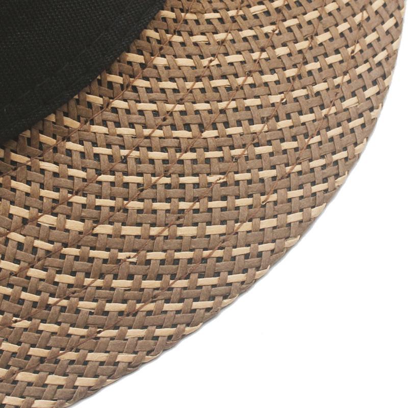 Соломенная шляпа от солнца Trilby Мужская женская летняя панамская дизайнерская шляпа Fedora Beach Top Hat