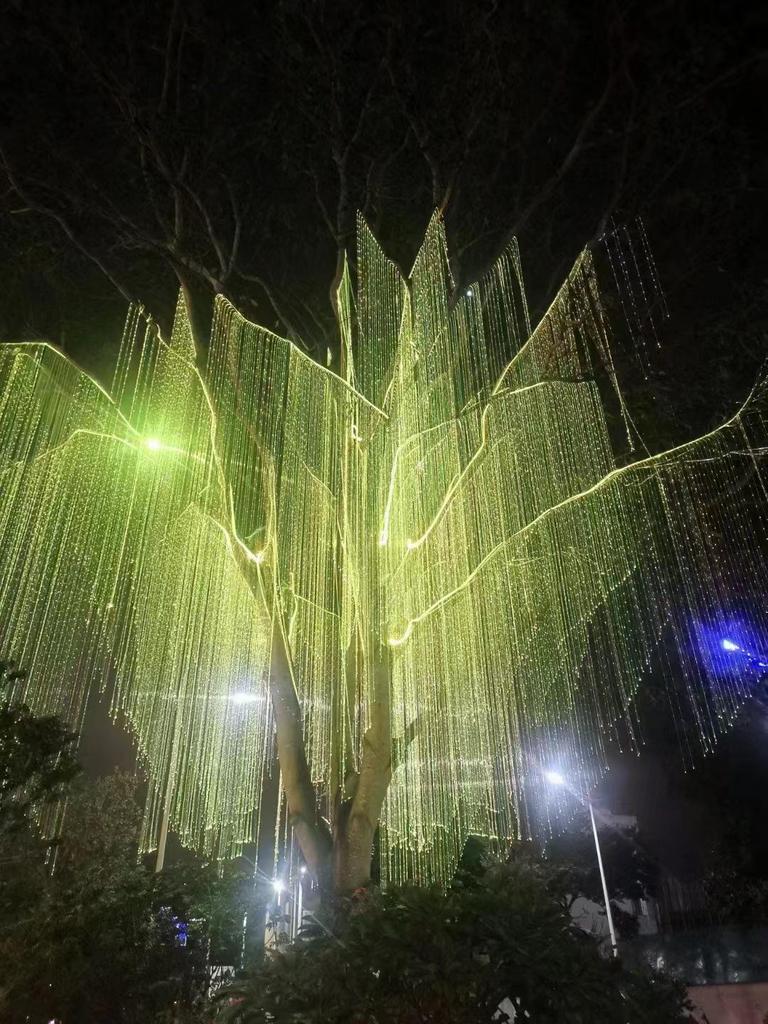 Уличные светодиодные гирлянды Avatar, свадебное дерево в форме водопада, водонепроницаемые, цвет звездного света.