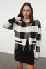 Women's Fashionable Stylish Cardigan Black Soft Textured Coat Look Knitwear Cardigan