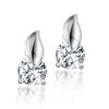 Graceful Fox Tail 925 Sterling Silver Stud Earrings