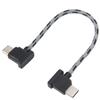 15cm Right Angle Remote Controller Type C To Type C Data Cable for DJI Mavic Air 2/Mini 2