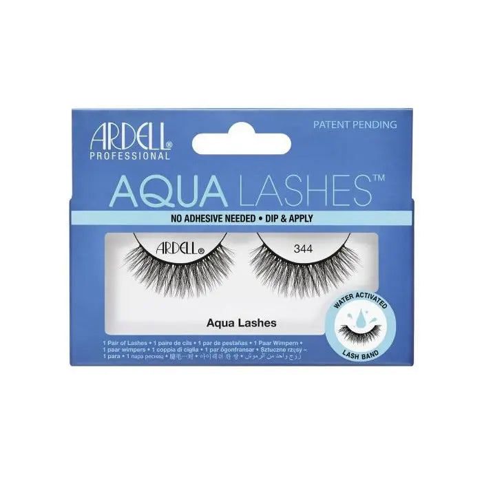 Накладные ресницы - Ardell - Aqua Lashes 344 - Черные - Быстрое нанесение без клея - Нежные для глаз
