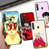 Чехол WD38 InuYasha Black Soft для Samsung Note 20 Lite S24 Ultra S23 A03 A05 A06 A11 A71 A15 A16 A13 A24 A25 A33 A52 A53 A50 M55 M35 Plus