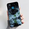 Phone Case For Infinix S5/S5 lite/X652/Camon 12 Air/CC6 Black Cute Cartoons Painted Casing Bumper Soft Shockproof Black Case