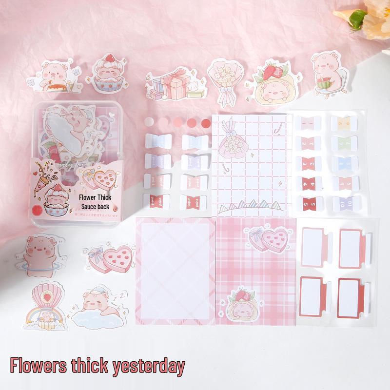 Милые Мультяшные Стикеры-Заметки, Наклейки для Дневника и Индексные Вкладки DIY - Стильные Студенческие Канцелярские Этикетки