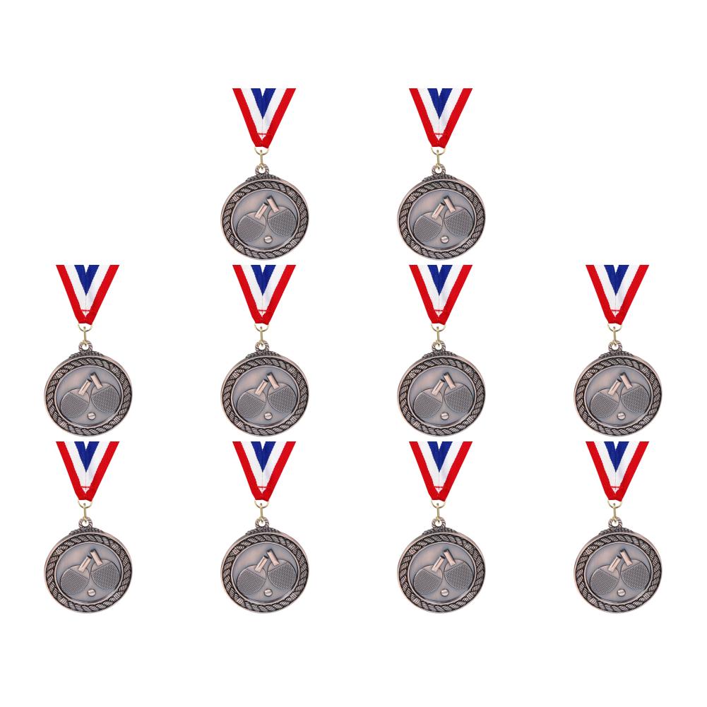 Медаль для пинг-понга 5 см с шейной лентой для соревнований, вечеринок, гонок (медь)