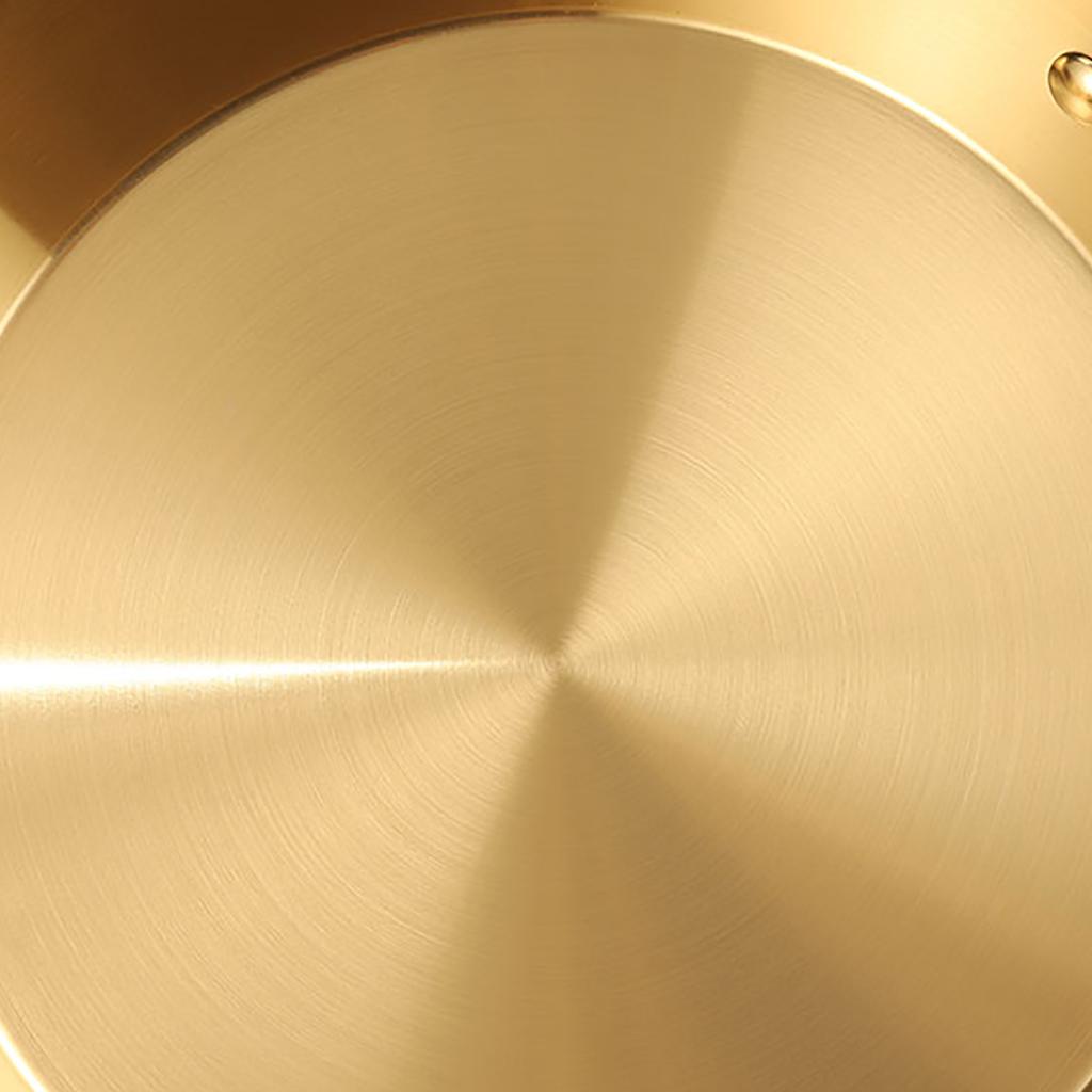 Dual Loop Handle Frying Pans Uniform Heat Transfer Stainless Steel Dual Handle Flat Bottom Skillet F