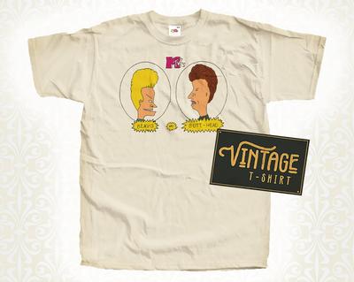 Beavis And Butthead V7 T-Shirt Vintage Natural Color Men's T-Shirt DTG Digital Print SIZES S M L XL 2XL 3XL 4XL 5XL