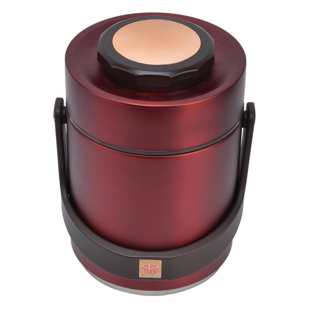 Изолированный ланч-бокс большой вместимости 1,5 л из нержавеющей стали, портативный, с вакуумной термоизоляцией, для взрослых и студентов