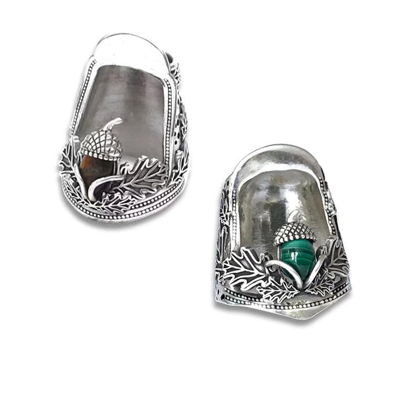 Открытый наперсток-желудь для ногтя Наперстки для ручного шитья Квилтинг Защита пальца Сплав цинка Наперсток-щиток для пальца Инструмент для шитья своими руками