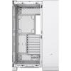 Boîtier pc - corsair - 6500x tempered glass mid-tower dual chamber - blanc
