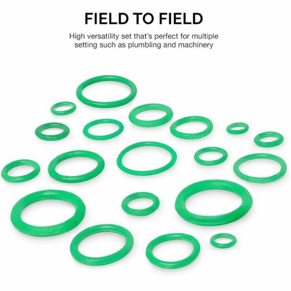 530pcs/set Green Air Conditioning O Ring Kit 18 Size Automotive A/C Plumbing Repair Compressor