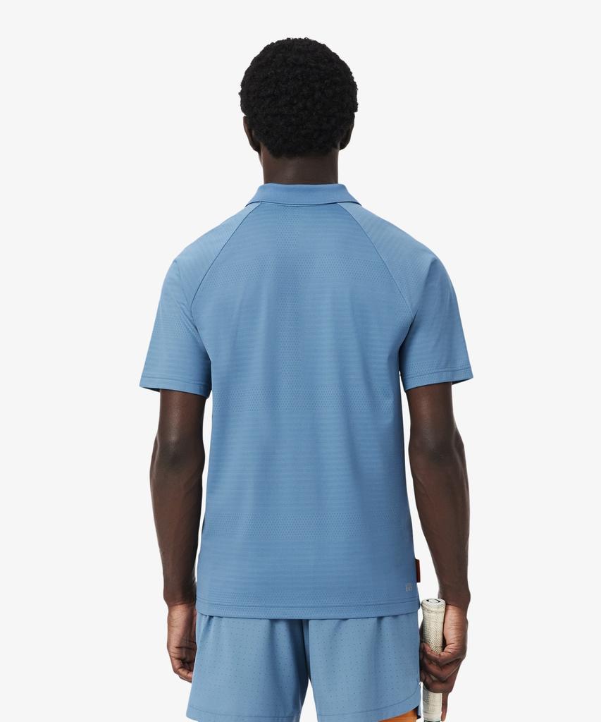 LACOSTE Men'S Roland Garros Aop Modified Collar Polo Shirt Dh0333-56G Jbk