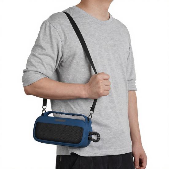 Силиконовый чехол для динамика SoundLink Plus 7, водонепроницаемый, совместимый с Bluetooth, с плечевым ремнем, карабином, защитная оболочка, чехол для переноски