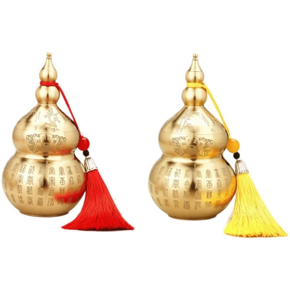 Chinese-Style Feng Shui Gourd Ornament Mini Size Wealth-Bringing Gourd Desktop Decoration