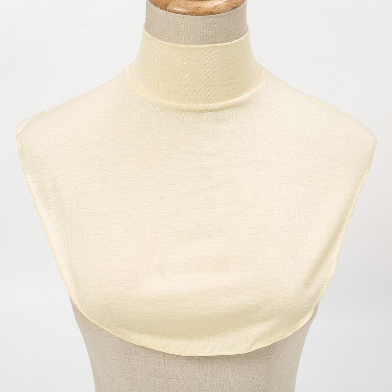 Winter Modal High Nack Fake Collar Women Solid Color Fashion Warm Detachable Collar Elastic Jersey Turtleneck