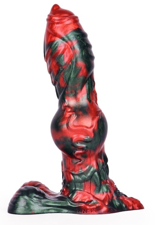 Caliorix Dildo 20.5 X 7cm Black and Red - MONSTERED - Unusual Dildos