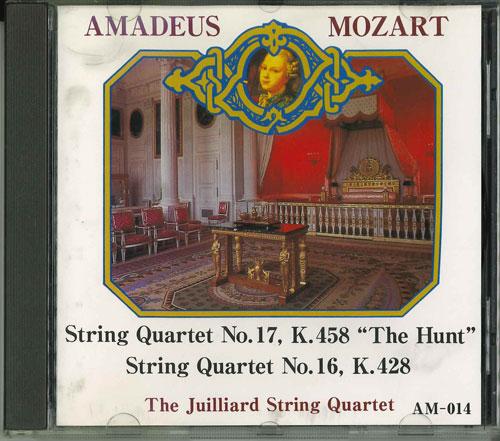 CD JUILLIARD STRING QUARTET - Mozart : String Quartet No.16 No.17 AM014 SEEM Japan Classical Used