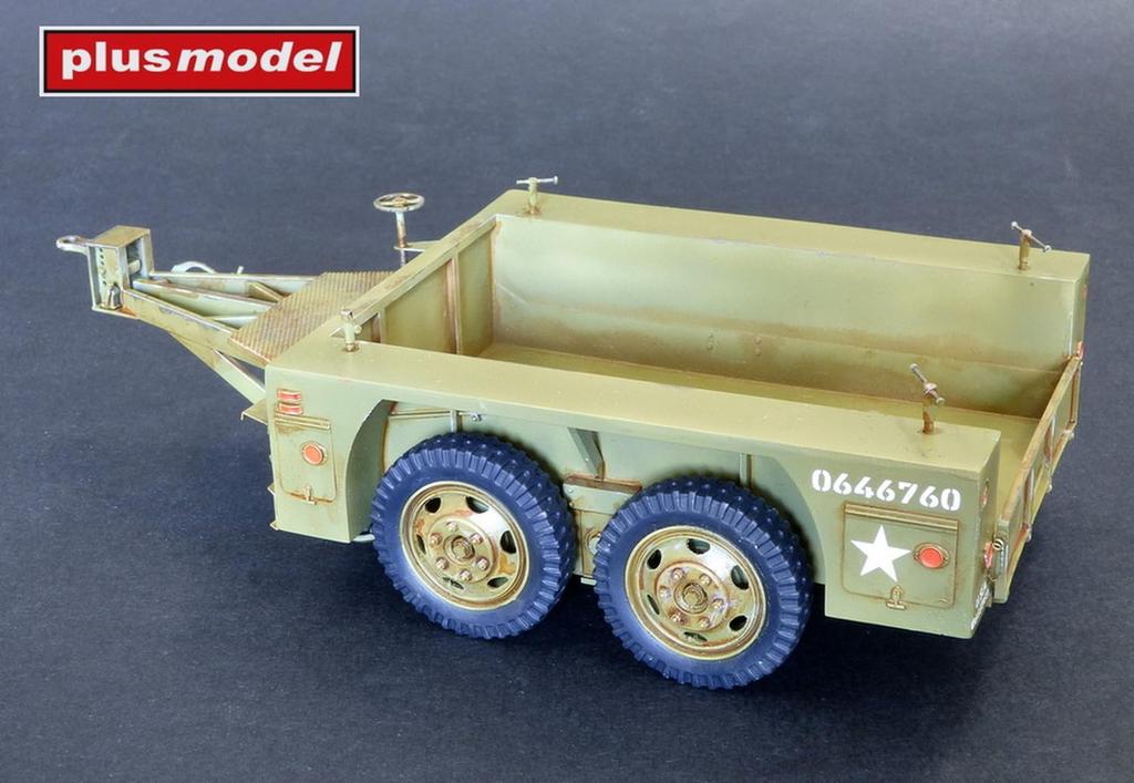 PLUS MODEL American M7 trailer resin kit PLM510 1/35 2-axle