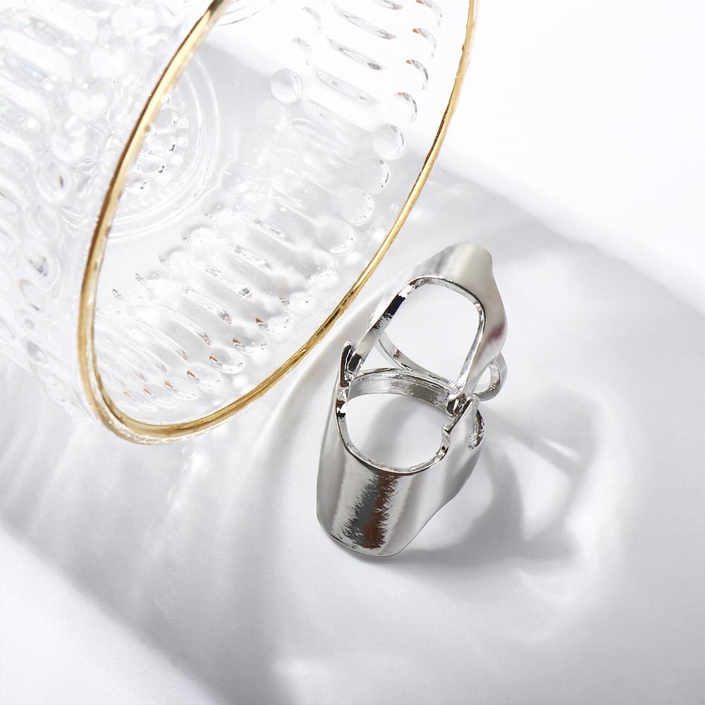 Geometry Zinc Zinc Alloy Jewelry Gift Knuckle Rings Armor Joint Rings Korean Style Rings Female Finger Rings