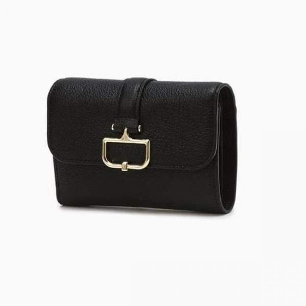 Daks Black D Decoration Leather Wallet Birkbeck Charlotte