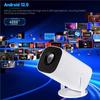 Мини-проектор 4K Native 720 с поддержкой портативного кинопроектора с регулируемым углом наклона, интеллектуальным видеопроектором с BT 5.0 WiFi6 EU Plug