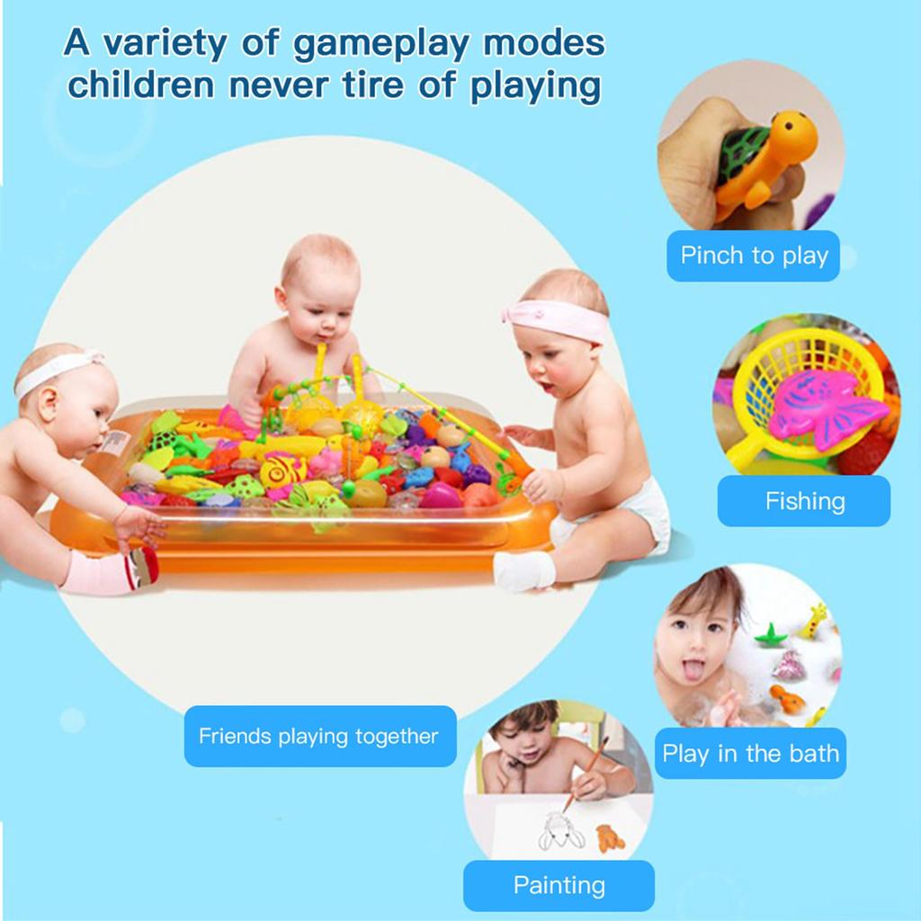 22 предмета набор игрушек для рыбалки магнитная игрушка для рыбалки пляжная летняя игрушка для купания ребенка