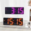 Светодиодные настольные часы с отображением температуры, функцией повтора сигнала, зеркальные цифровые будильники, настольные