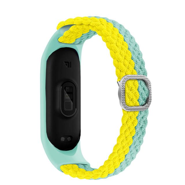 Браслет для Mi band 10 8 7 6 Ремешок Эластичный регулируемый Нейлоновый плетеный Miband4 miband 5 correa Браслет для xiaomi Mi band 3 7 9