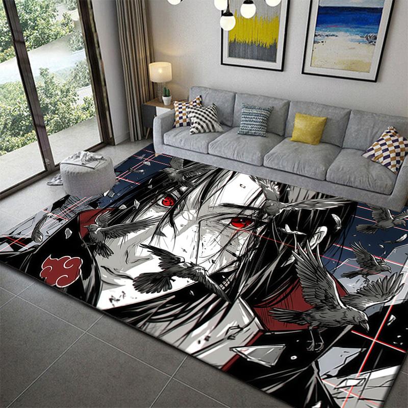 Naruto Ninja World Scene Rug Soft Washable Non-Slip Carpet for Home Decor