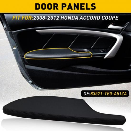 For Accord 2DR Coupe 2008 2009 2010 2012 2011 Door Armrest Black Leather LH LH K