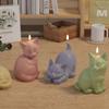 Home Decoration Gifts Cute Cat Silicone Mould DIY Aromatherapy Candle Mould 3D Pet Cat Candle Mold