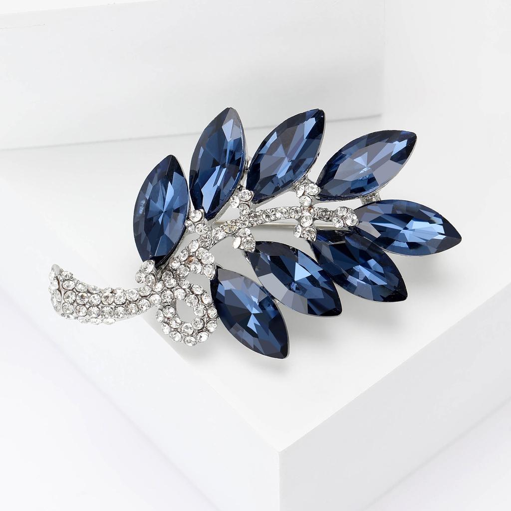 Fashion Vintage Crystal Wheat Brooch Niche Premium Women'S Dress Suit Accessories Rhinestone Pin