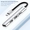 USB-концентратор Type C на 3 порта USB 2.0, адаптер-разветвитель с PD быстрой зарядкой, аудиоразъемом, Plug and Play для мыши, клавиатуры, планшета