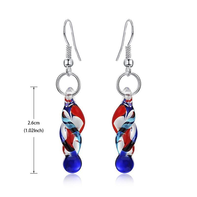 Стеклянные ожерелья, серьги для женщин, нерегулярное ожерелье с подвеской, модные ювелирные изделия для вечеринок