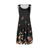 Women's Casual Daily Dating Outing Fashion Print Basic Sleeveless Loose Dress Bohemian Beach Dress Sleeveless Dress