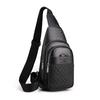 Men's Korean Style Casual Chest Crossbody Bag - Small PU Shoulder Travel Backpack