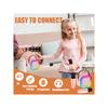 Karaoke Machine, Mini Karaoke Machine with Wireless Microphone, Portable Speaker with Voice Changer Effect and LED Light, Best Gift Toys for Boys and