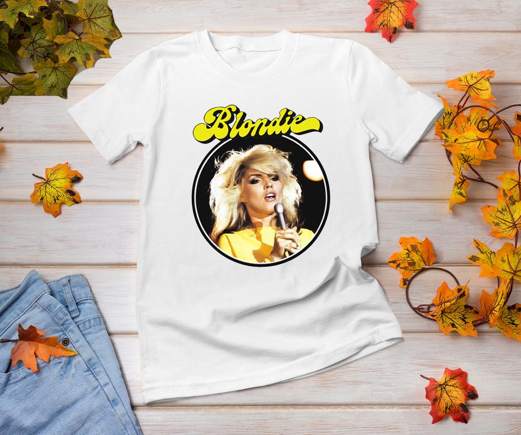 Rare Blondie Singer Hip hop rap Gift Men Women Shirt All size White T-Shirt A68
