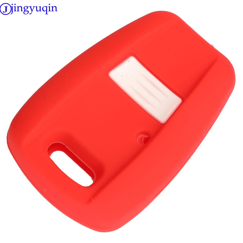 Силиконовый чехол для автомобильного ключа jingyuqin для Fiat Punto Doblo Bravo 1 кнопка корпус чехол SIP22/GT15R лезвие стиль